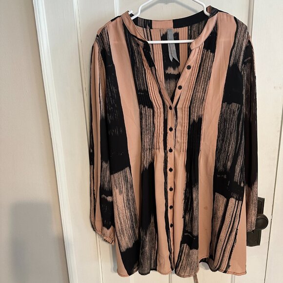 | Seven7 | Pink and Black Tunic - Picture 1 of 5